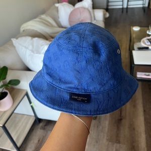 Louis Vuitton Bucket Hat Monogram Watercolor Blue 60